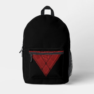 Sac À Dos Imprimé triangle rouge Keffiyeh symbole de résistance de l
