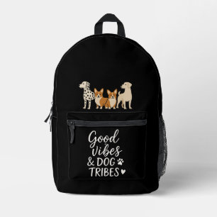 Sac À Dos Imprimé Tribu de mamans de chiens Corgis Dalmatien Minimal
