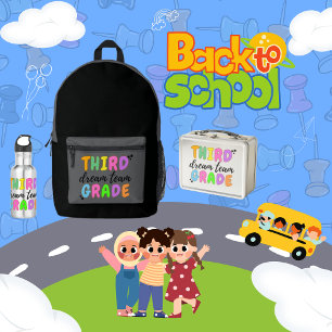 Sac À Dos Imprimé Troisième année, classe Retour à l'école Enfant/en