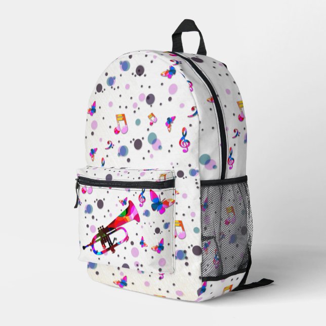 Sac À Dos Imprimé Trompette de fête (Coin arrière droit)