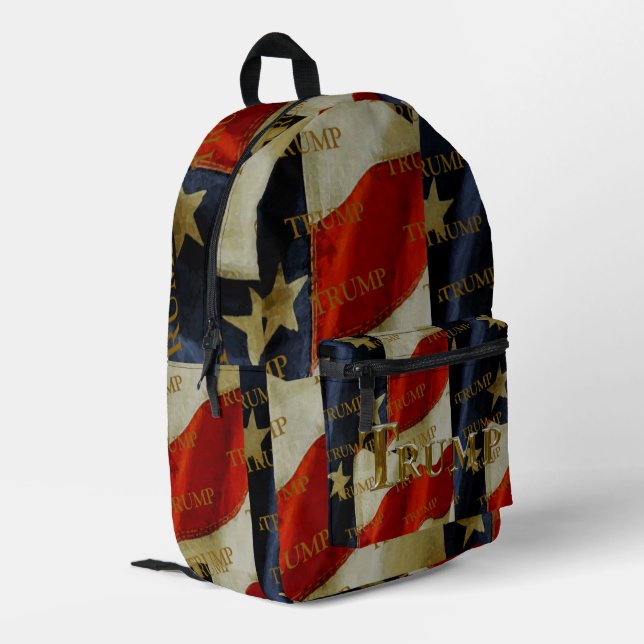 SAC À DOS IMPRIMÉ TRUMP (Coin arrière gauche)