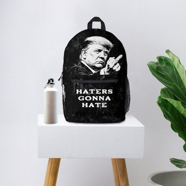Sac À Dos Imprimé Trump Middle Finger 2026 Meme Funny (Créateur téléchargé)