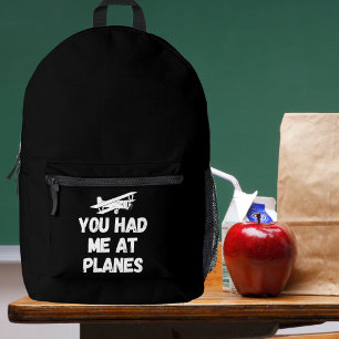 Sac À Dos Imprimé Tu m'as eu avec les avions, drôle, simple aviation