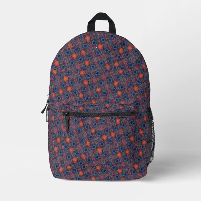 Sac À Dos Imprimé Tuiles de couleur (Recto)
