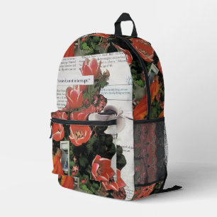 Sac À Dos Imprimé Tulipe Psychedélique Floral Moine Bouddhiste Guich
