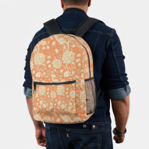 Sac À Dos Imprimé Tulipe sauvage de William Morris, motif floral vin