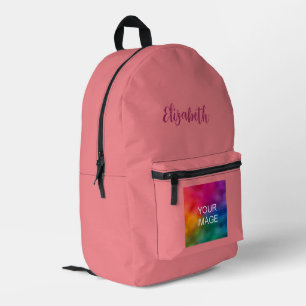 Sac À Dos Imprimé Typographie personnalisée Nom du script Charisma c