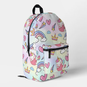 Sac À Dos Imprimé Un Arc-en-ciel magique Unicorn Motif fête d'annive