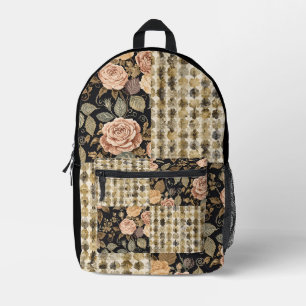 Sac À Dos Imprimé Un beau mélange de fleurs et de motifs
