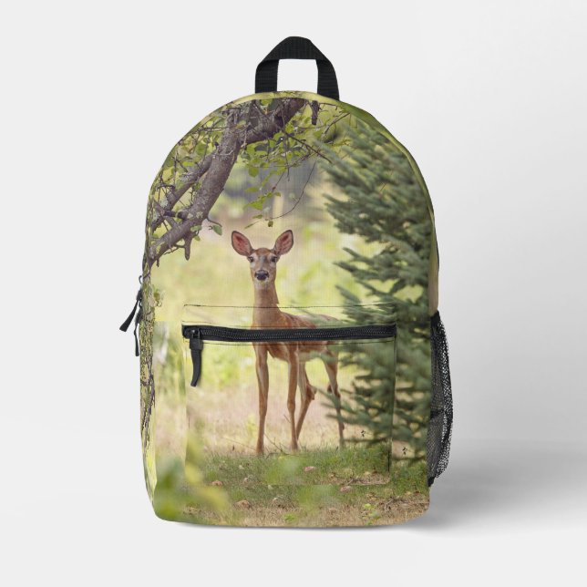 Sac À Dos Imprimé Un cerf solitaire (Recto)