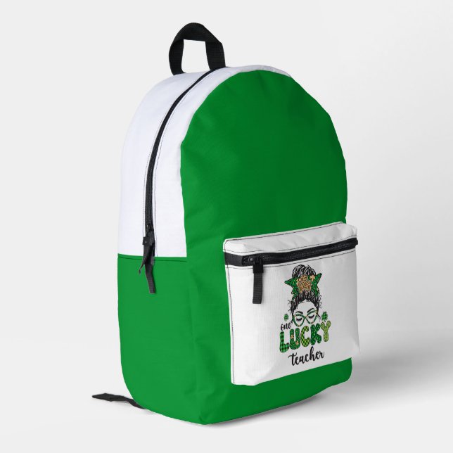 Sac À Dos Imprimé Un enseignant chanceux - Saint-Patrick (Coin arrière gauche)
