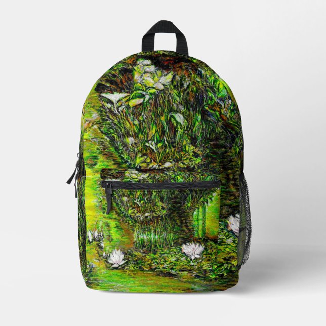 Sac À Dos Imprimé Un étang avec des pensées impures (Recto)