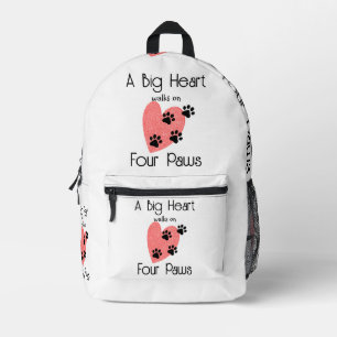 Sac À Dos Imprimé Un Grand Coeur marche sur quatre pattes - Cute Pet