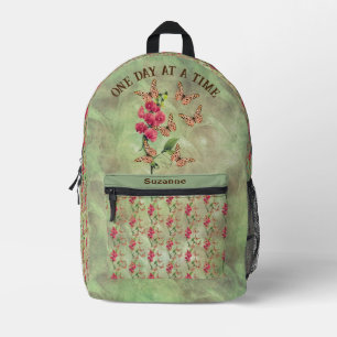 Sac À Dos Imprimé Un Jour À La Fleur De Papillon Inspirationnel