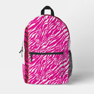 Sac À Dos Imprimé Un motif floral complexe en rose et blanc, art
