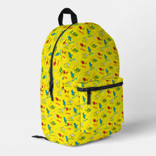 Sac À Dos Imprimé Un Poisson Deux Poissons Motif Jaune