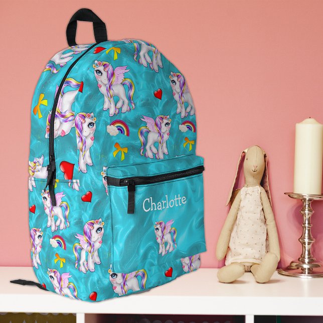 Sac À Dos Imprimé Unicorn Magic Aqua (Créateur téléchargé)