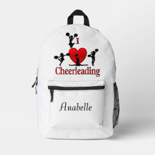 Sac À Dos Imprimé Unique I Heart Cheerleading Nom personnel