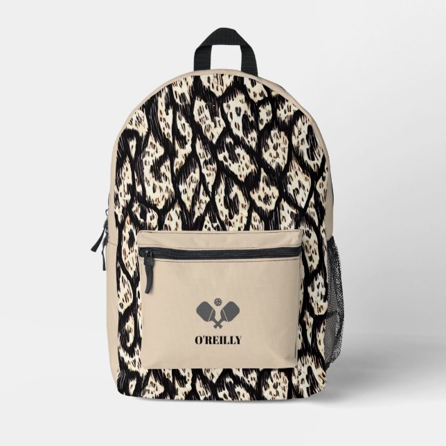 Sac À Dos Imprimé Unisex Poster de animal Moderne Monogramme Pickleb (Recto)
