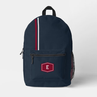 Sac À Dos Imprimé Université rouge marine personnalisée 