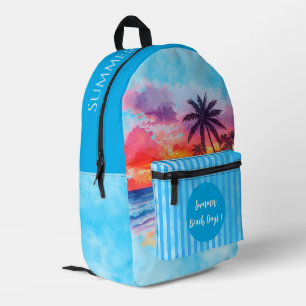 Sac À Dos Imprimé Vacances, Journées de plage estivales, Jour férié