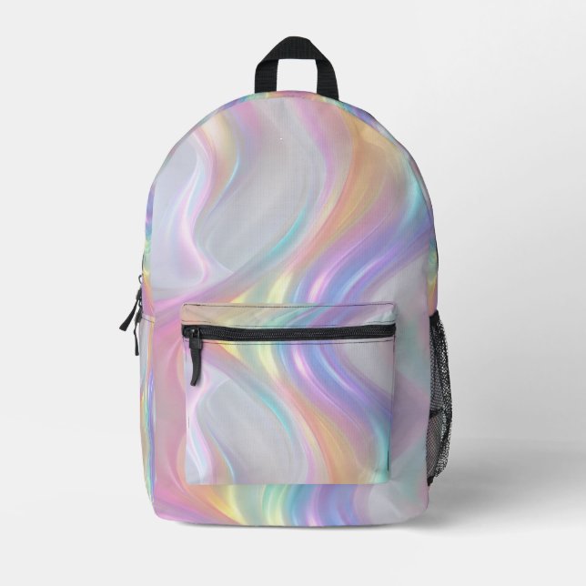 Sac À Dos Imprimé Vagues de Lumière (Recto)