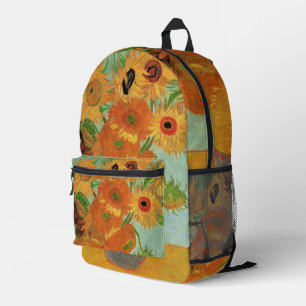 Sac À Dos Imprimé Vase avec douze tournesols de Vincent van Gogh