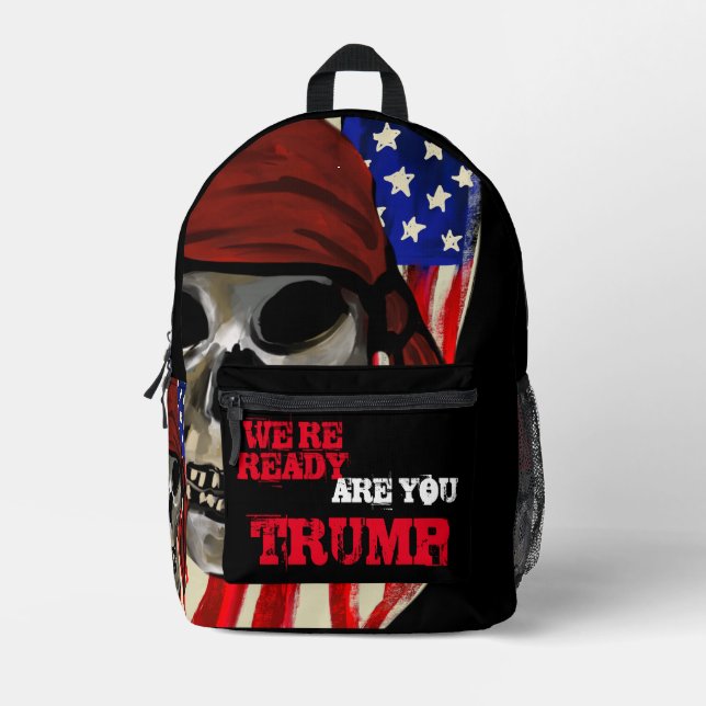 SAC À DOS IMPRIMÉ VÉHICULES POUR TRUMP (Recto)