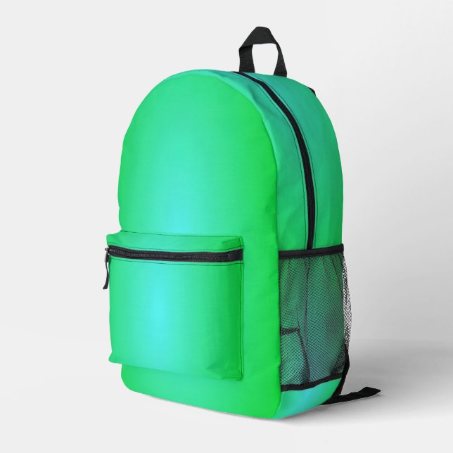 Sac À Dos Imprimé vert (Coin arrière droit)