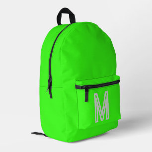 Sac À Dos Imprimé vert néon - monogramme gras