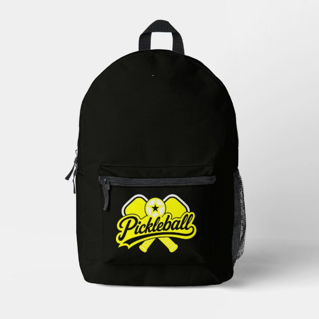 Sac À Dos Imprimé Vêtements de Pickleball Joueurs (Recto)