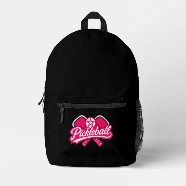 Sac À Dos Imprimé Vêtements de Pickleball Joueurs (Recto)