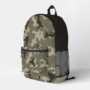 Sac À Dos Imprimé Vêtements de rue camouflage vert atténué utilitair