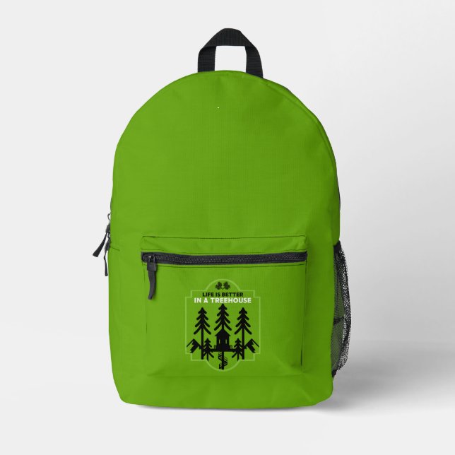 Sac À Dos Imprimé Vie dans une cabane dans les arbres (Recto)