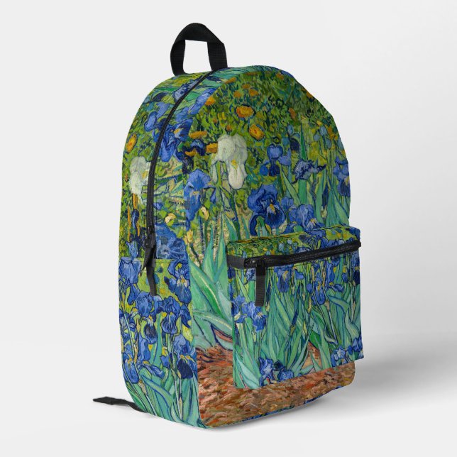 Sac À Dos Imprimé Vincent Van Gogh - Irises (Coin arrière gauche)