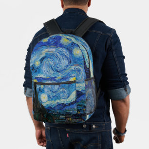 Sac À Dos Imprimé Vincent Van Gogh La Nuit étoilée