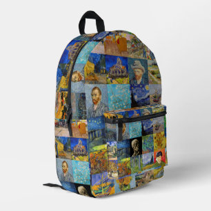 Sac À Dos Imprimé Vincent Van Gogh - Masterpieces Patchwork