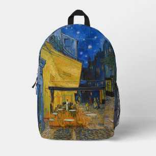 Sac À Dos Imprimé Vincent van Gogh - Terrasse de café la nuit