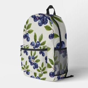 Sac À Dos Imprimé Vintage Blueberry Botanique sans joint