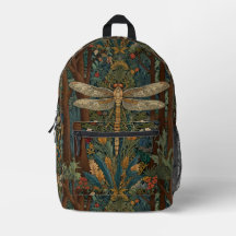 Vintage dragonfly boho chic botanique