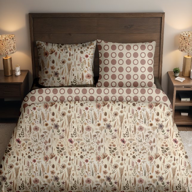 Sac À Dos Imprimé Vintage Herbarium Flower Botanical  (Duvet)