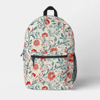 Vintage marguerite rouge motif floral - Botanique