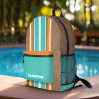Vintage Surfboard Stripes - Subtle Wood Arrière - 