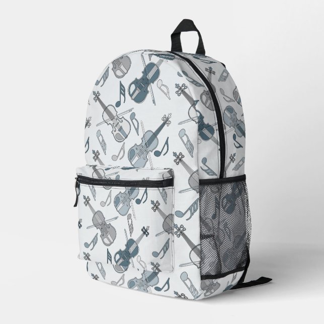 Sac À Dos Imprimé Violon coloré (Coin arrière droit)