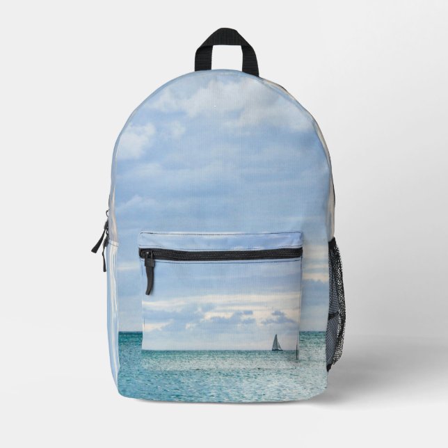 Sac À Dos Imprimé Voilier sur l'eau  (Recto)