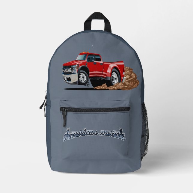 Sac À Dos Imprimé Voiture de dessin animé (Recto)