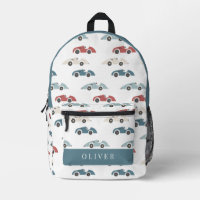 Voiture vintage Motif Garçon Blanc