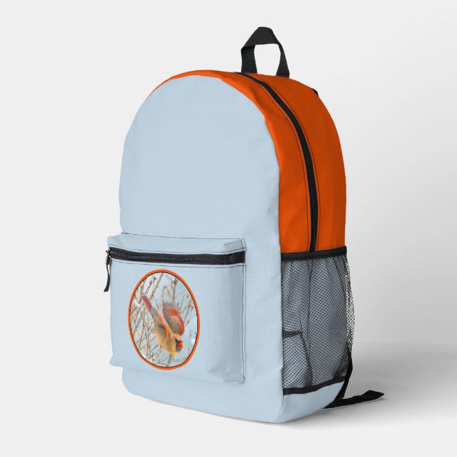 Sac À Dos Imprimé Vol Cardinal Nord - Photo originale (Coin arrière droit)