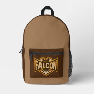 Sac À Dos Imprimé Voler comme un faucon sépia