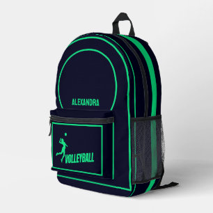 Sac À Dos Imprimé Volley-ball, Joueuse de volley-ball fille, Cadeau